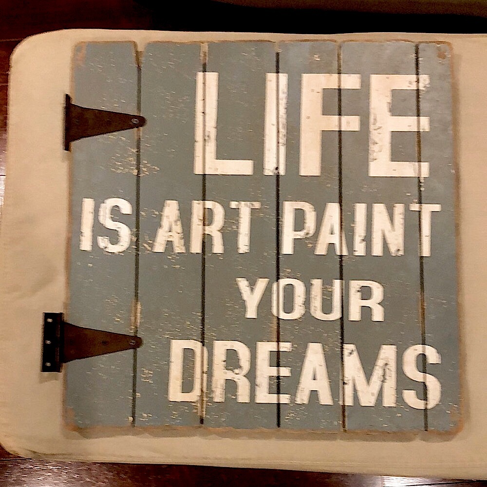 Distressed wood wall decor